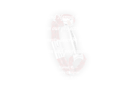 “It has been a great experience working with Cristian Rubio at Ritani and Harout R Group. I define his collaboration in our projects as full of success. Passion and honesty describe him as an excellent person and professional.” -- Harout R. -- Jewelry Designer CEO- Harout R Group.